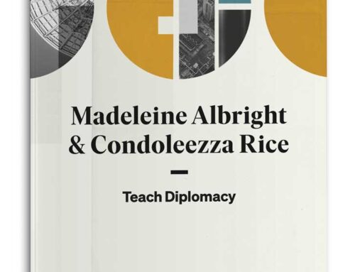 CLASS GUIDE BOOK DESIGN, MADELEINE ALBRIGHT AND CONDOLEEZZA RICE, MASTERCLASS